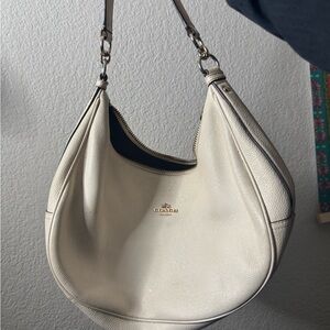 Coach Off-White Leather Hobo Bag